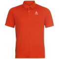 Odlo Hiking/Leisure Polo Cardada (100% Polyester, high wearing comfort) orange-red Men